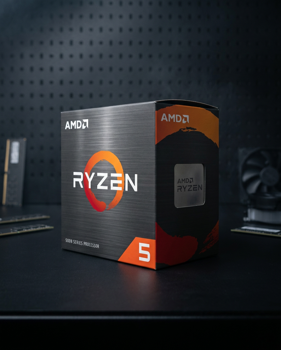 AMD Ryzen 5 5500 Processor (6 Cores/12 Threads, 65W TDP)